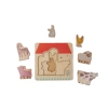 Drevené Montessori puzzle Farma