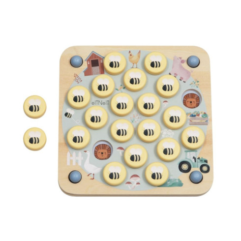 Dřevěné pexeso pro děti 10v1 – Včelky