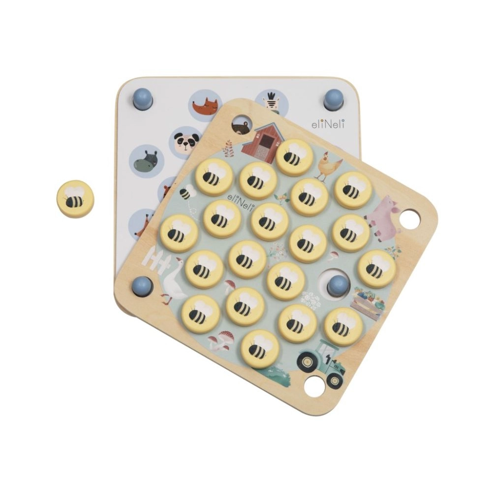 Drevené pexeso pre deti 10v1 - Včeličky