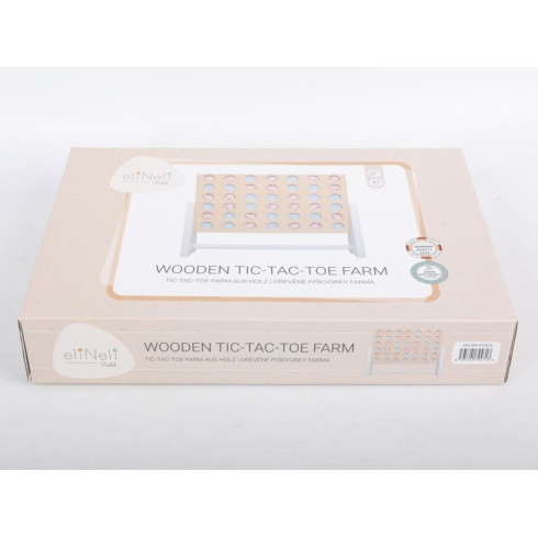 Dřevěné piškvorky Farma - hra pro dva