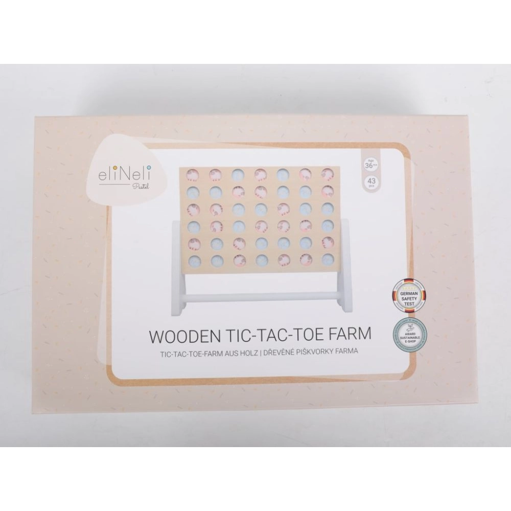 Dřevěné piškvorky Farma - hra pro dva