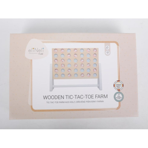 Dřevěné piškvorky Farma - hra pro dva