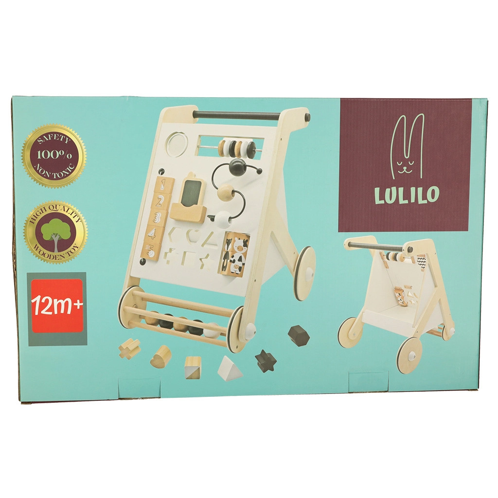 Drevené posúvacie náučné chodítko s triedičkou