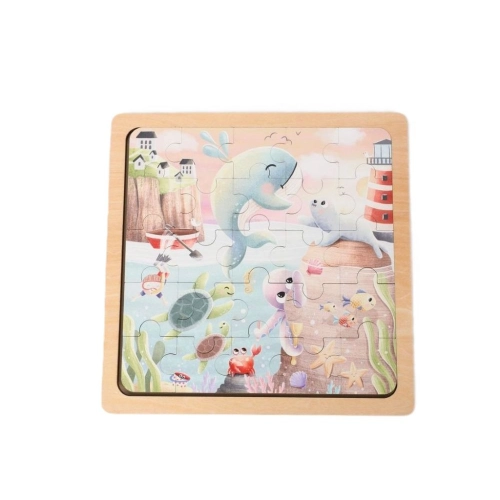 Drevené puzzle Morský svet, 25 dielikov