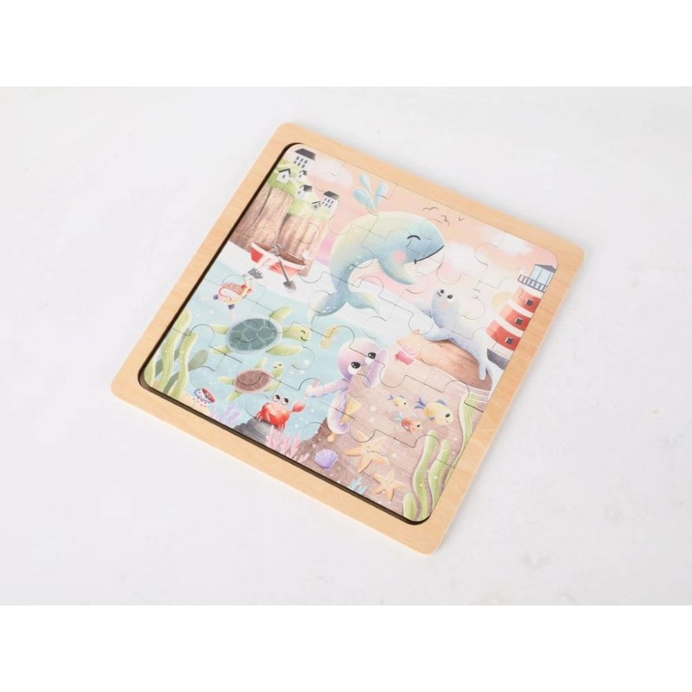 Drevené puzzle Morský svet, 25 dielikov