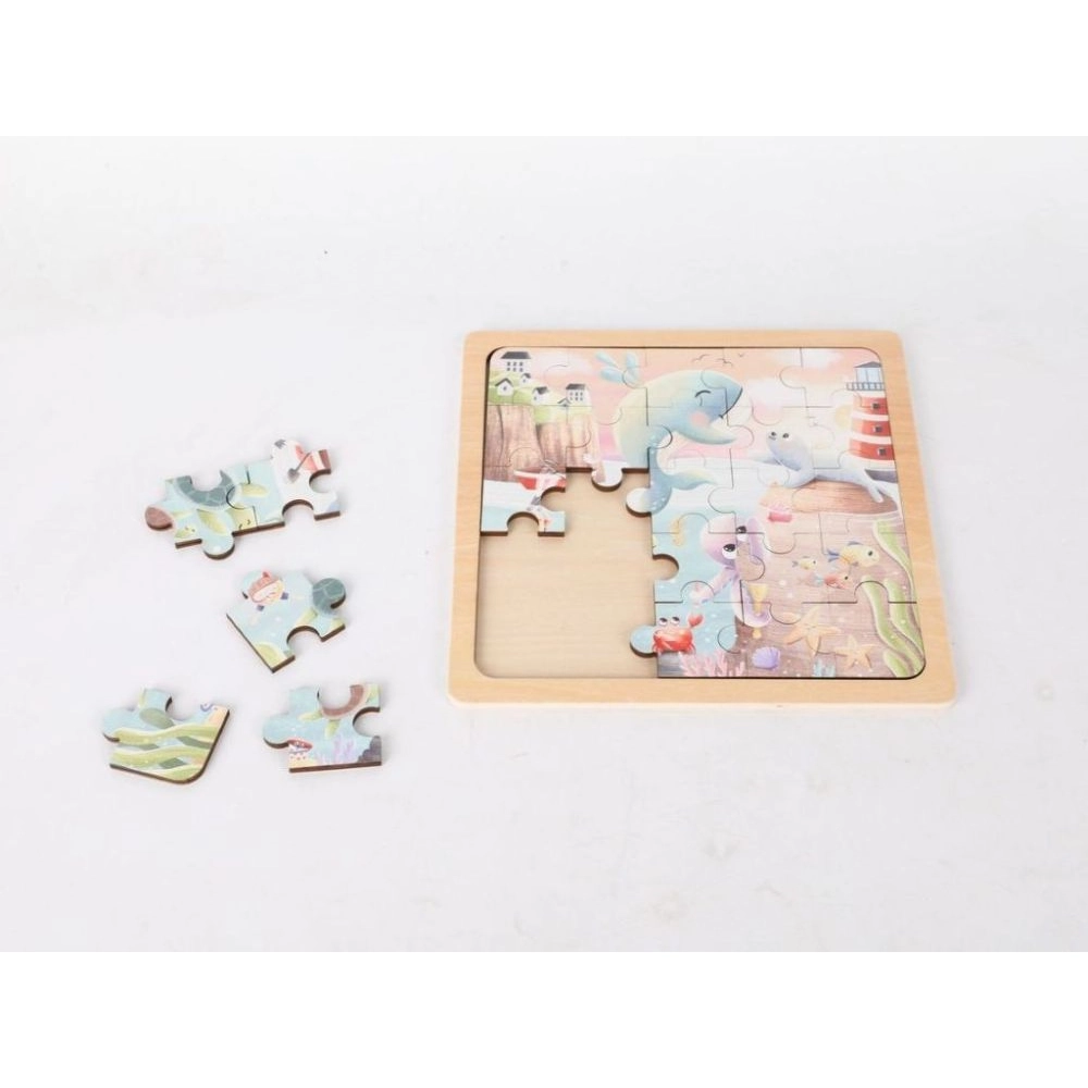 Drevené puzzle Morský svet, 25 dielikov
