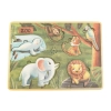 Drevené vkladacie puzzle so zvukmi - zvieratká zo ZOO