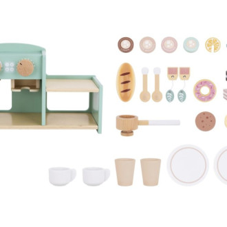 Dřevěný kávovar a obchod s příslušenstvím