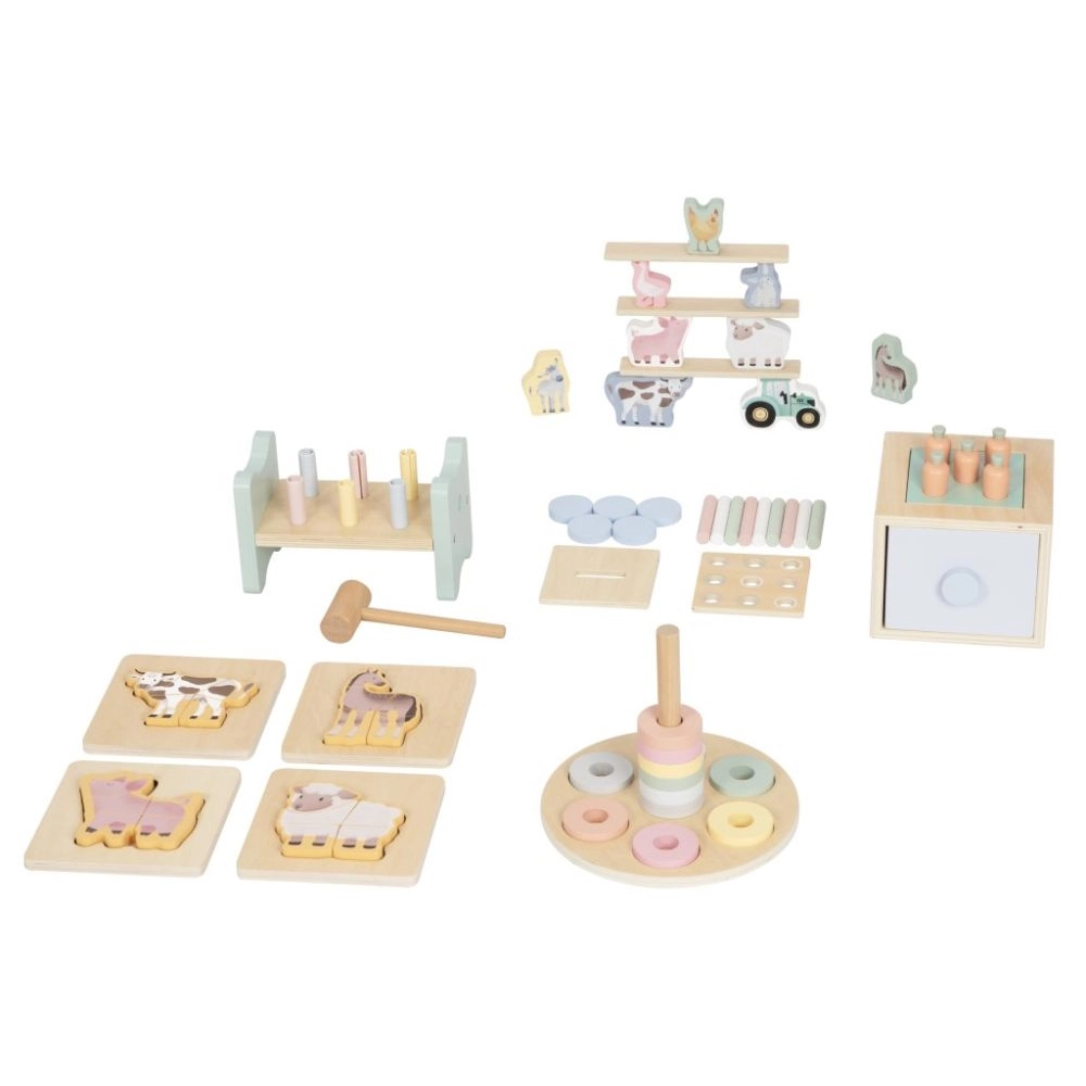 Drevený Montessori box hračiek pre deti od 1 roku