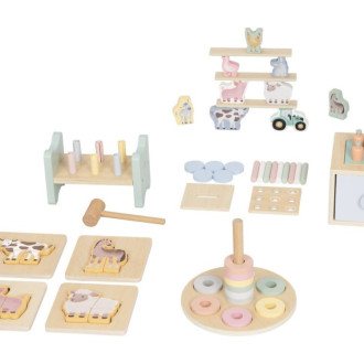 Drevený Montessori box hračiek pre deti od 1 roku