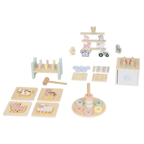 Drevený Montessori box hračiek pre deti od 1 roku