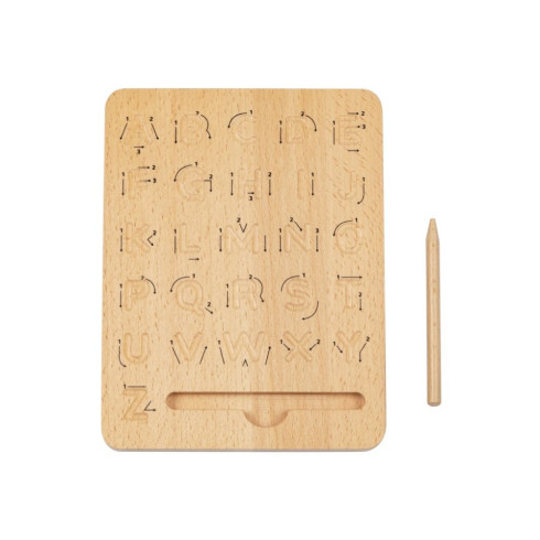 Dřevěný Montessori edukační box na matematiku a abecedu