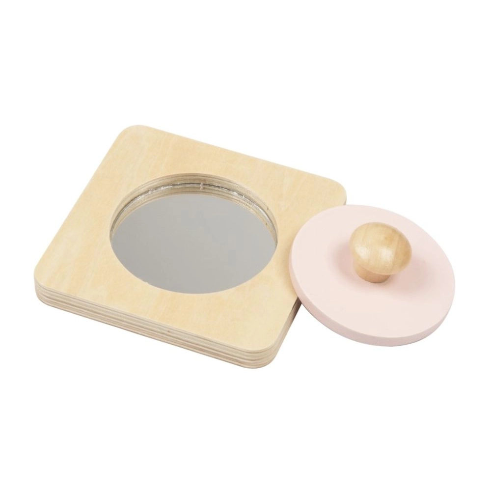 Drevený Montessori edukačný box pre bábätká 7–12 mesiacov