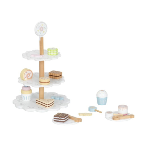 Drevený stojan s dezertami a cukrovinkami