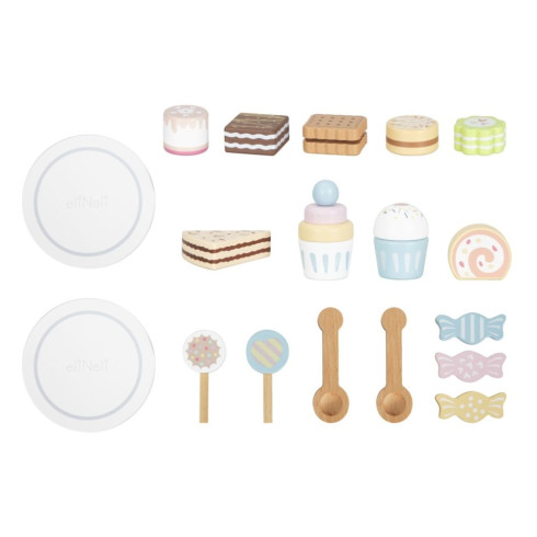 Drevený stojan s dezertami a cukrovinkami