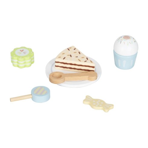 Drevený stojan s dezertami a cukrovinkami