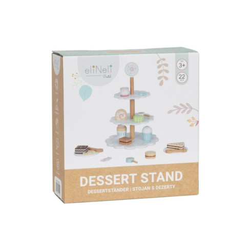 Drevený stojan s dezertami a cukrovinkami