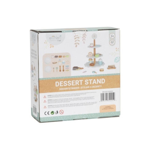 Drevený stojan s dezertami a cukrovinkami