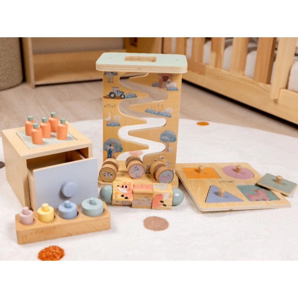 Edukatívny box montessori hračiek pre deti od 1 roka (13–⁠18 mesiacov)