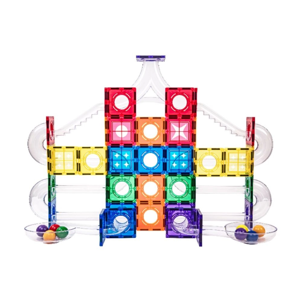 Magnetická stavebnica so svietiacimi gulôčkami, 136 ks