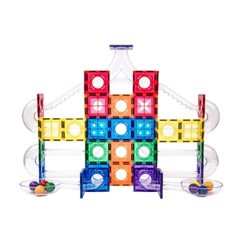 Magnetická stavebnica so svietiacimi gulôčkami, 136 ks