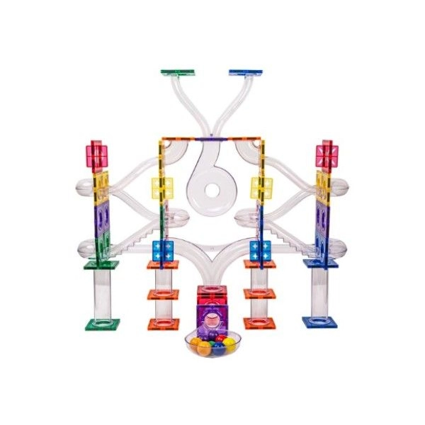 Magnetická stavebnica so svietiacimi gulôčkami, 136 ks