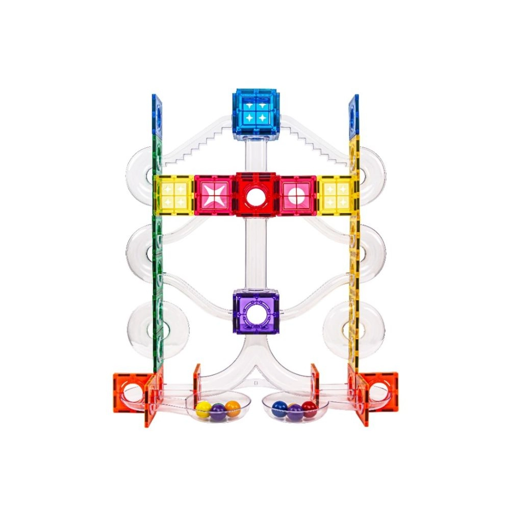 Magnetická stavebnica so svietiacimi gulôčkami, 136 ks