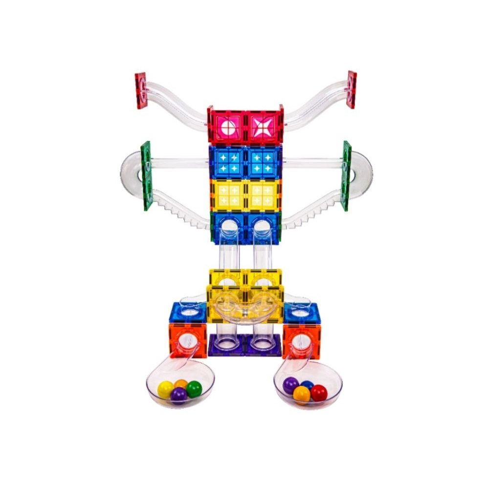 Magnetická stavebnica so svietiacimi gulôčkami, 136 ks