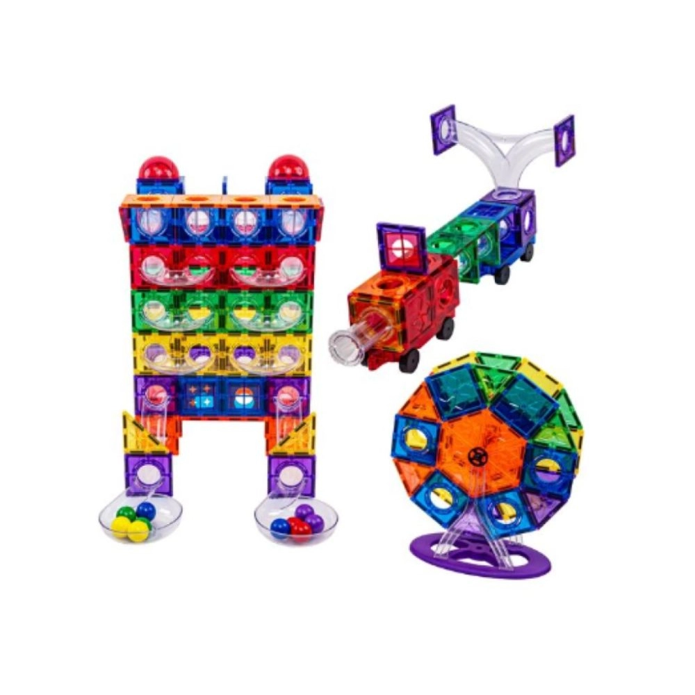 Magnetická stavebnica so svietiacimi gulôčkami, 222 ks