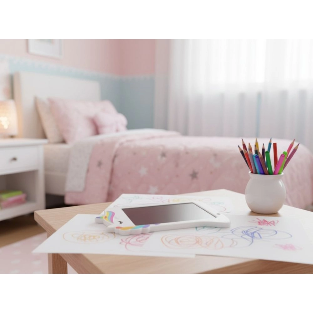 Magnetická tabulka na kreslení Jednorožec, 26,5 cm