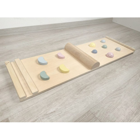 Montessori oboustranná deska - pastel