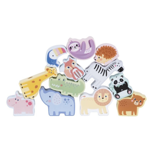 Navlékání korálků - dřevěných zvířátek ze ZOO