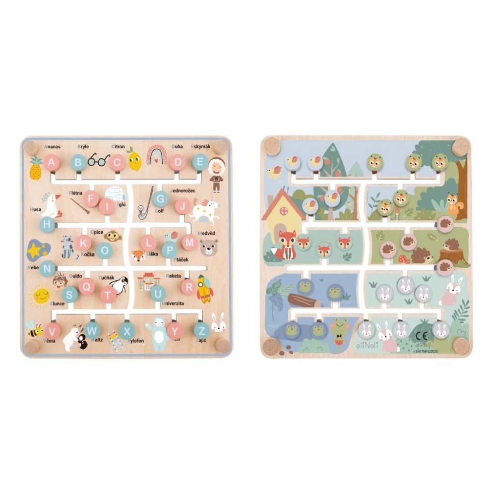 Obojstranné bludisko - Abeceda a zvieratká
