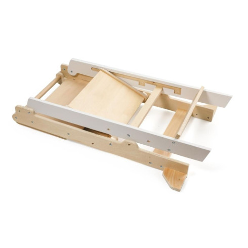 Rastúca učiaca veža 2v1 s kresliacou tabuľou a bielym lemom