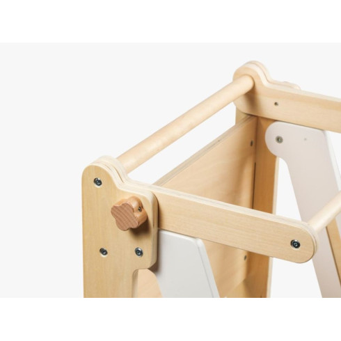 Rastúca učiaca veža 2v1 s kresliacou tabuľou a bielym lemom