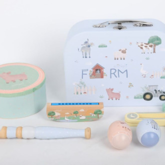 Sada hudobných nástrojov pre deti v kufríku - Farma