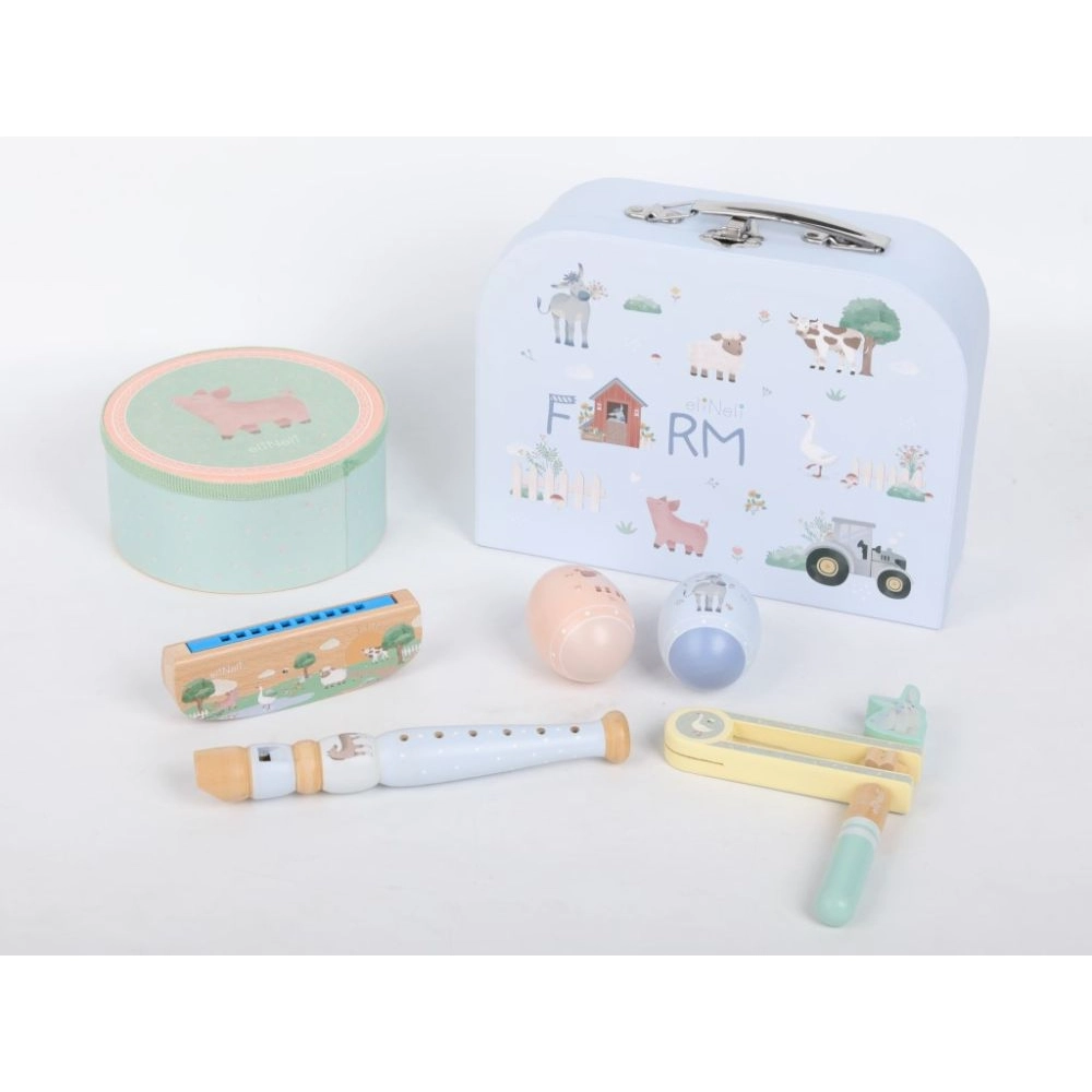 Sada hudebních nástrojů pro děti v kufříku - Farma