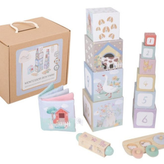 Sada montessori hraček pro děti od 1 roku Farma - edukativní box