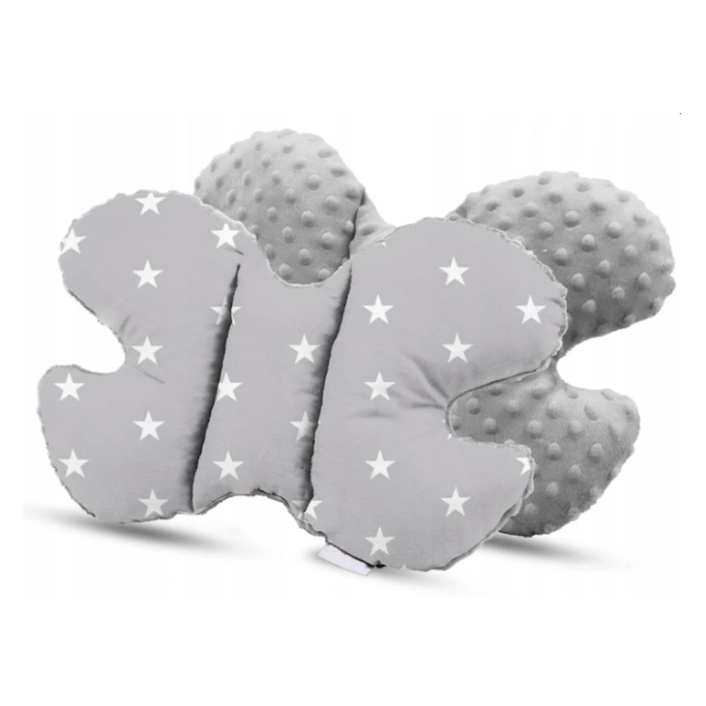 Set do postieľky - 7dielna sada Sivá s hviezdami