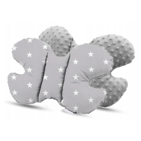 Set do postieľky - 7dielna sada Sivá s hviezdami