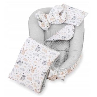 Set do postýlky – 7dílná sada Zajíc a sova