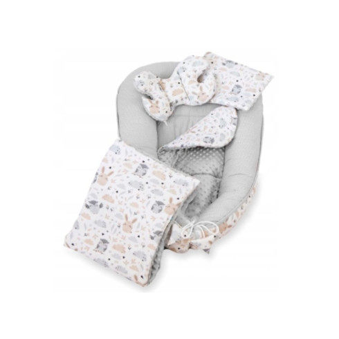 Set do postýlky – 7dílná sada Zajíc a sova