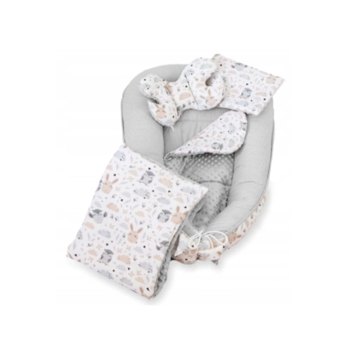 Set do postýlky – 7dílná sada Zajíc a sova