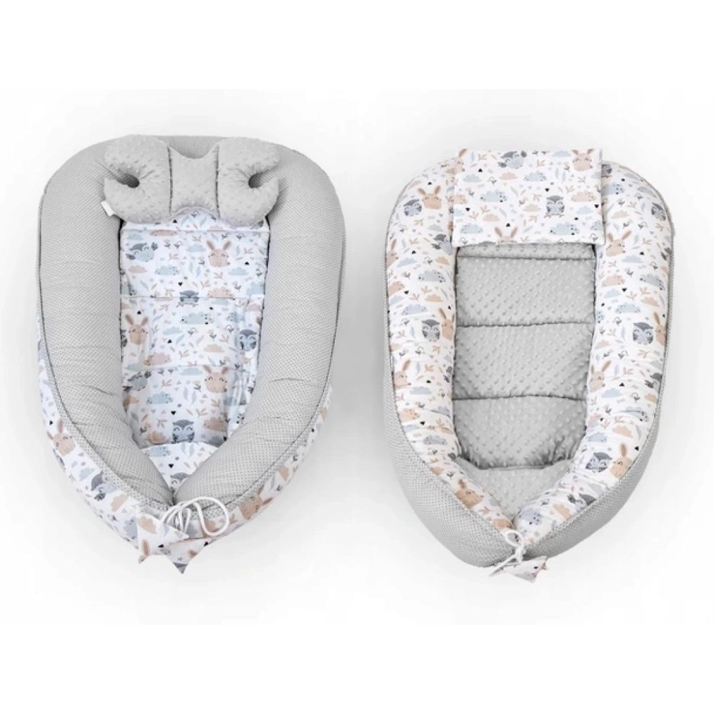 Set do postieľky - 7dielna sada Zajac a sova