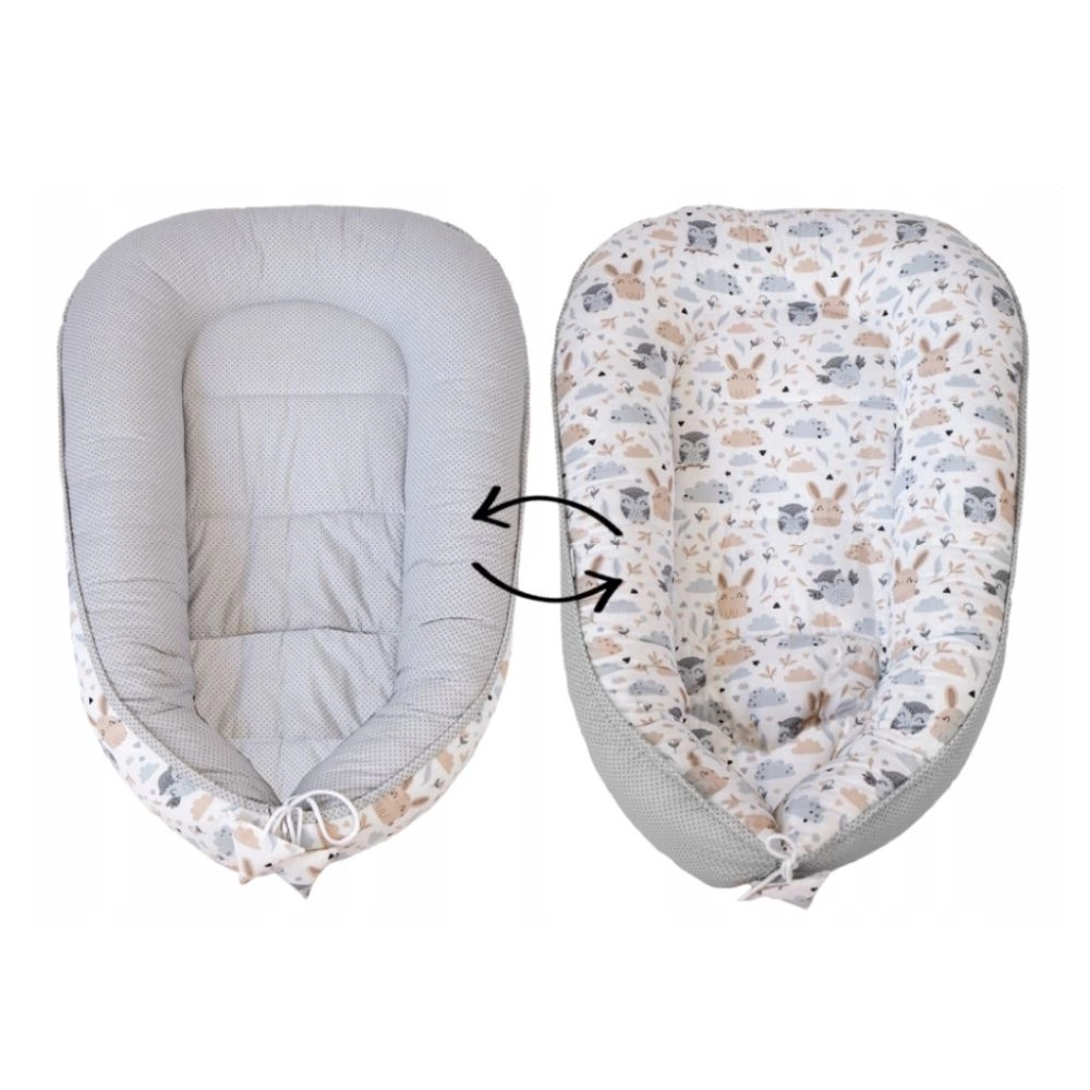 Set do postieľky - 7dielna sada Zajac a sova