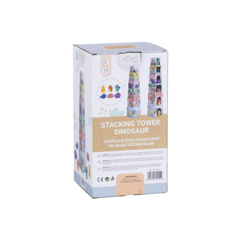Skladacie kocky - domčeky Dinosaury