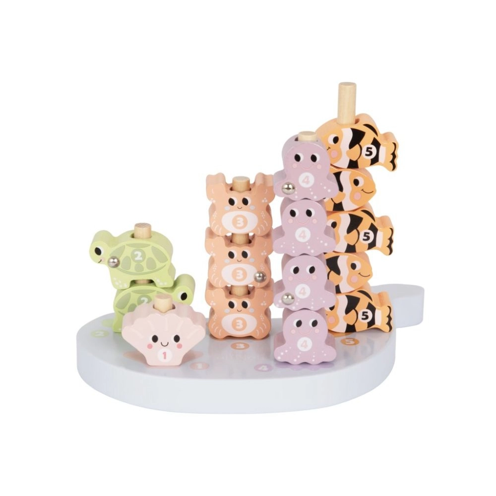 Spoločenská drevená hra hladné rybičky 4v1