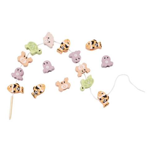 Spoločenská drevená hra hladné rybičky 4v1