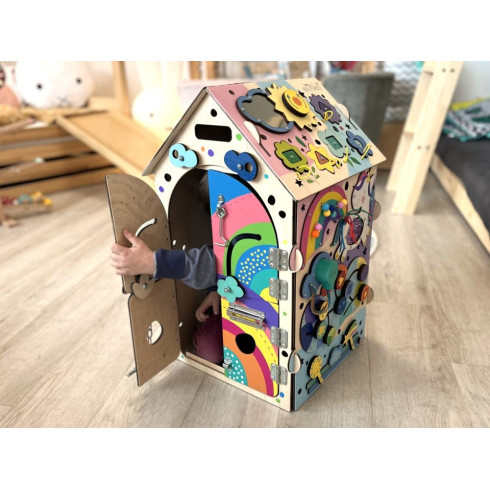 Svietiaci activity board domček - Pre princezné