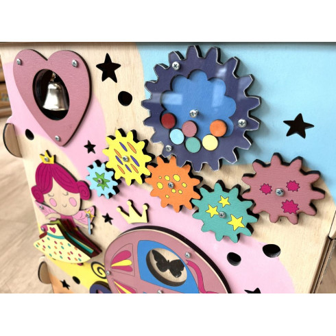 Svietiaci activity board domček - Pre princezné